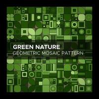 verde naturaleza geométrico mosaico modelo vector