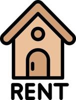 Rent Vector Icon Design Illustration