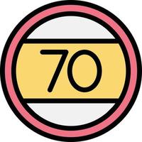 Speed limit Vector Icon Design Illustration