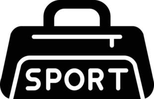 ilustración de diseño de icono de vector de bolsa de deporte