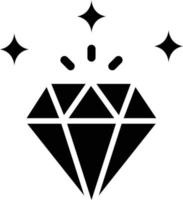 ilustración de diseño de icono de vector de diamante