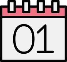 ilustración de diseño de icono de vector de calendario