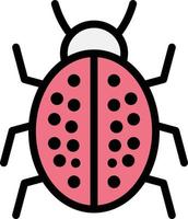 Ladybug vector icon design illustration