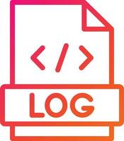 Logs Vector Icon Design Illustration