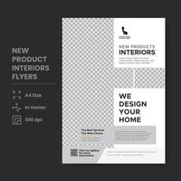 New Product Interiors Flyers vector
