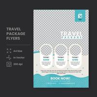 Travel Package Flyers vector