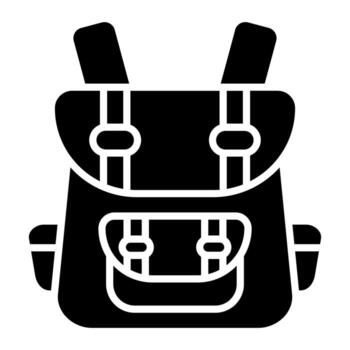 Backpack vector icon
