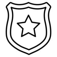 Police Badge vector icon