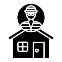 hipoteca fraude vector icono