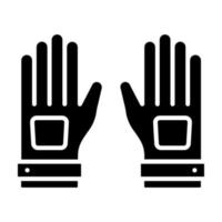 trabajando guantes vector icono