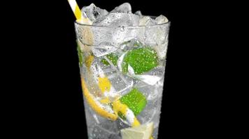 verano bebidas con hielo, Fresco limón y Lima
