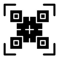 icono de vector de código qr