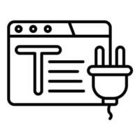 Text Editor Plugins vector icon
