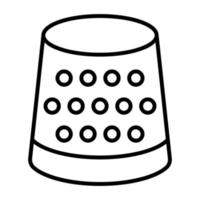 Thimble vector icon