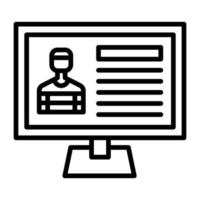 Criminal Database vector icon