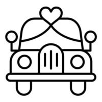 icono de vector de coche de boda