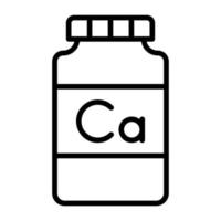 Calcium vector icon