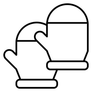Mitten vector icon