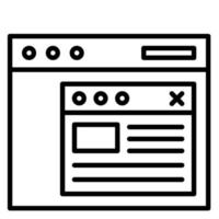 Browser Pop Up vector icon