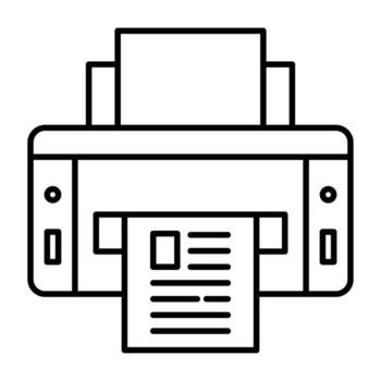 Printer vector icon