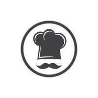 hat chef logo template vector