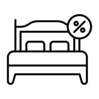 Room Discount vector icon