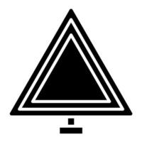 Triangle vector icon