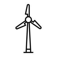 icono de vector de molino de viento