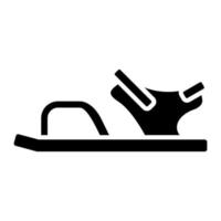 icono de vector de sandalia