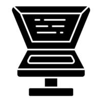 Teleprompter vector icon