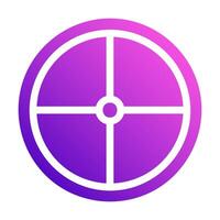 target icon solid style gradient purple pink colour military illustration vector army element and symbol perfect.