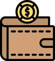 Wallet Vector Icon Design Illustration