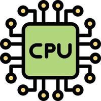 Cpu Vector Icon Design Illustration