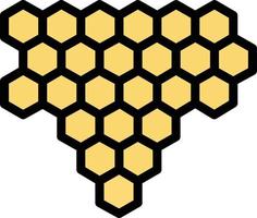 Honey comb Vector Icon Design Illustration