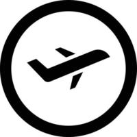 ilustración de diseño de icono de vector de aeropuerto