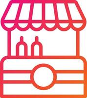 Food stall Vector Icon Design Illustration