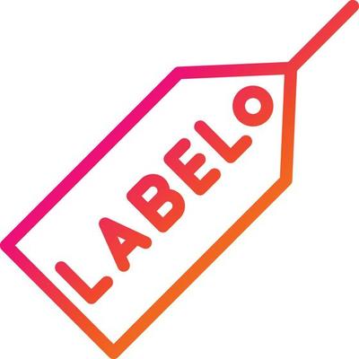 Label Vector Icon Design Illustration