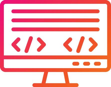 Coding language Vector Icon Design Illustration