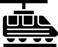 Ilustración de diseño de icono de vector de tren eléctrico