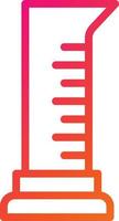 Graduated cylinder Vector Icon Design Illustration