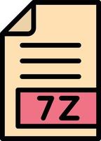 7Z Vector Icon Design Illustration