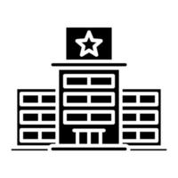 Hotel Building vector icon