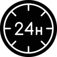 24 hours Vector Icon Design Illustration