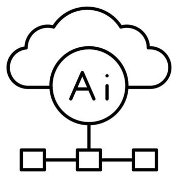 Cloud Based Architecture vector icon