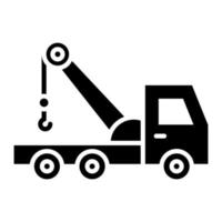 Crane Turck vector icon