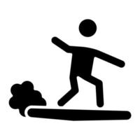 Snowboarder vector icon