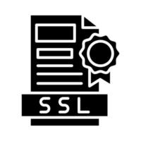 ssl archivo vector icono