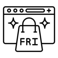 Friday Sale vector icon
