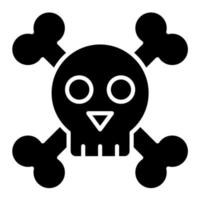 icono de vector de calavera