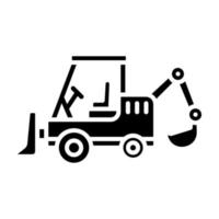 Backhoe vector icon